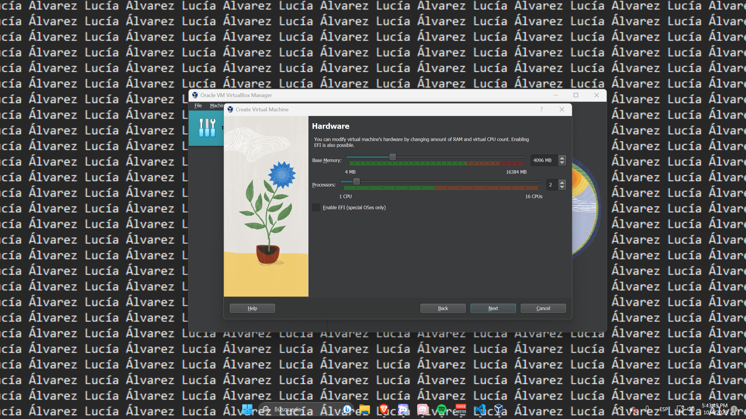 Assignació de RAM i Processadors