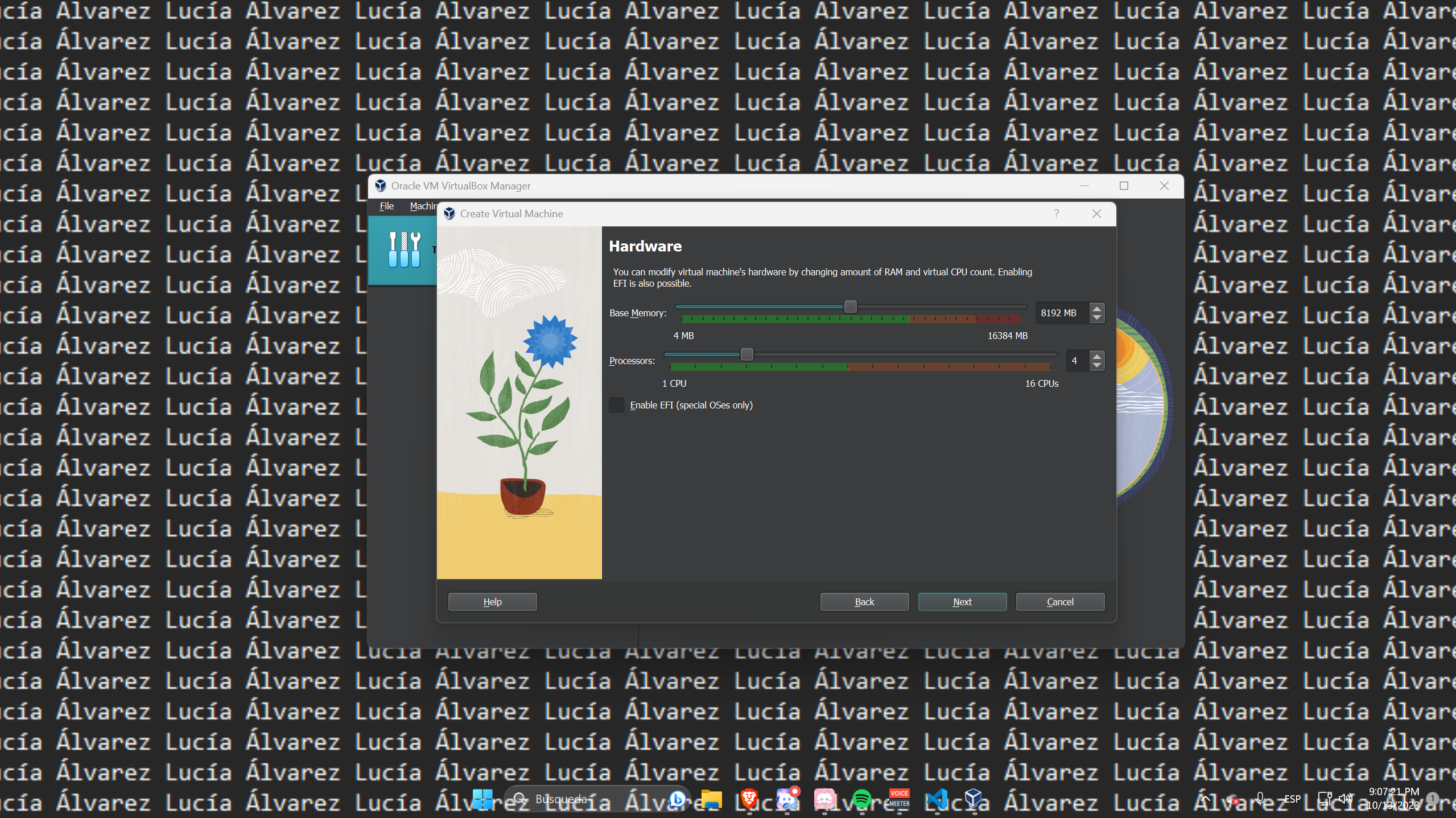 Assignació de RAM i Processadors