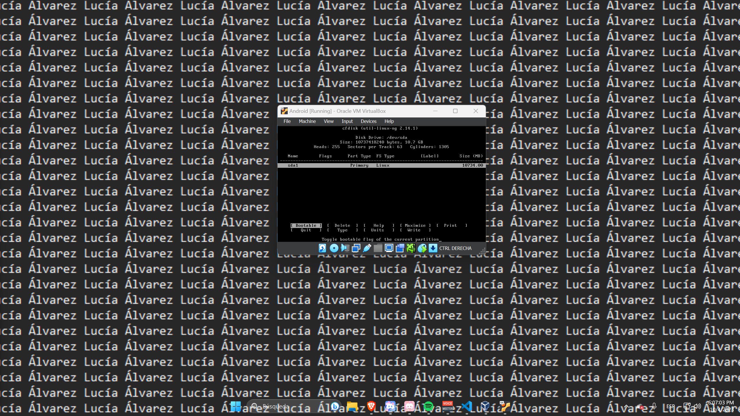 Creació de la Partició