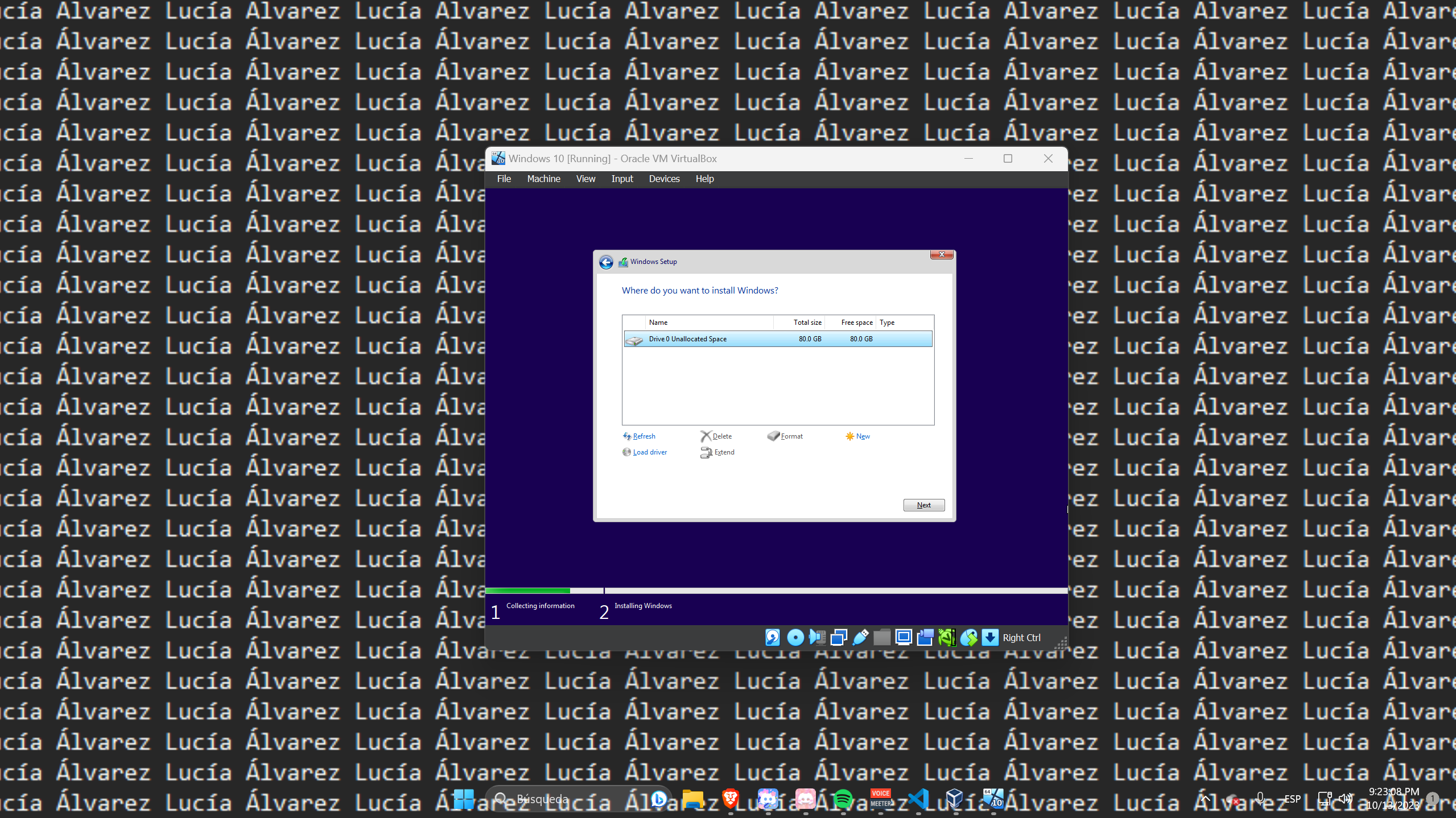 Selecció de Partició