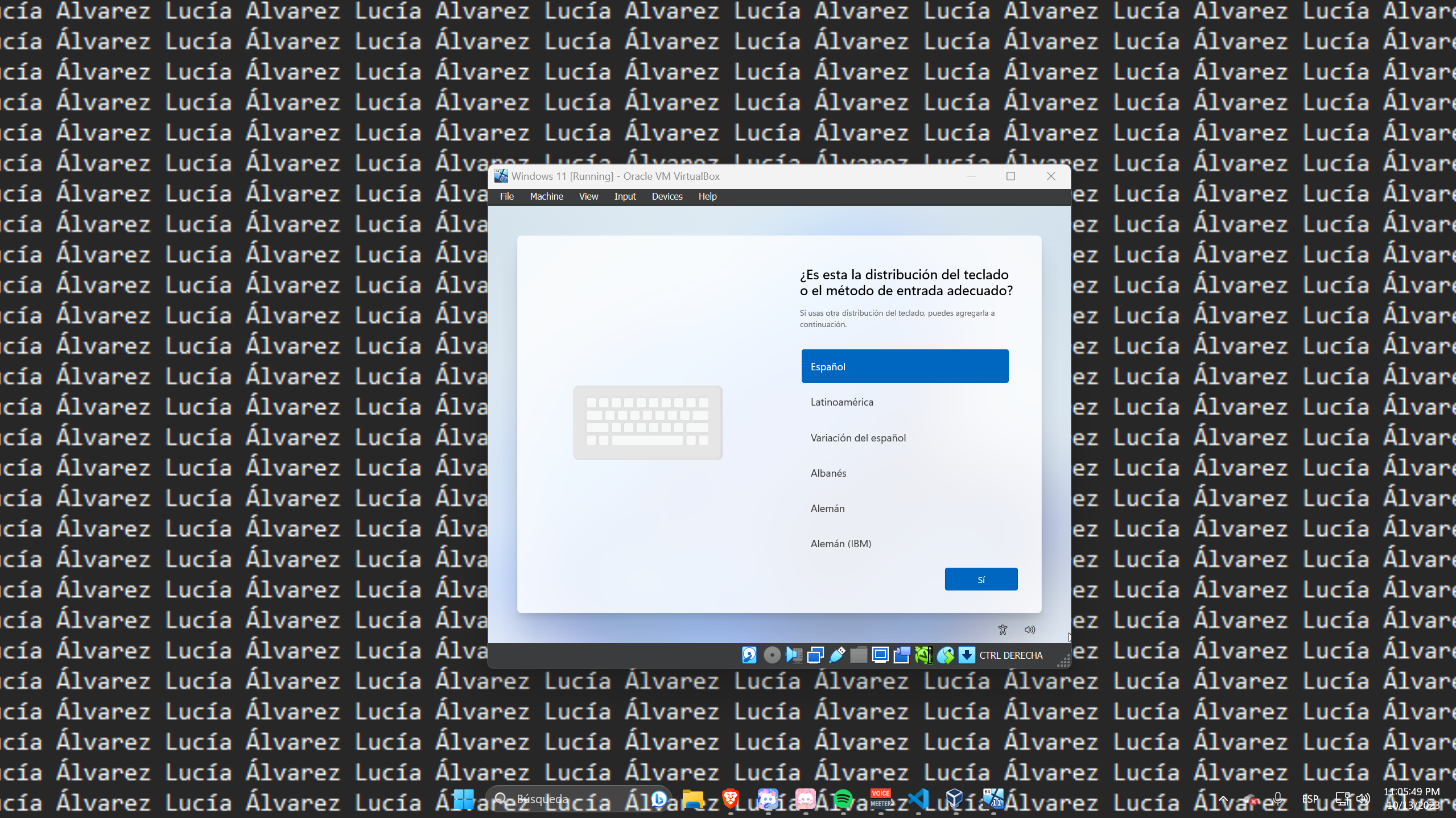 Inici de la Instal·lació