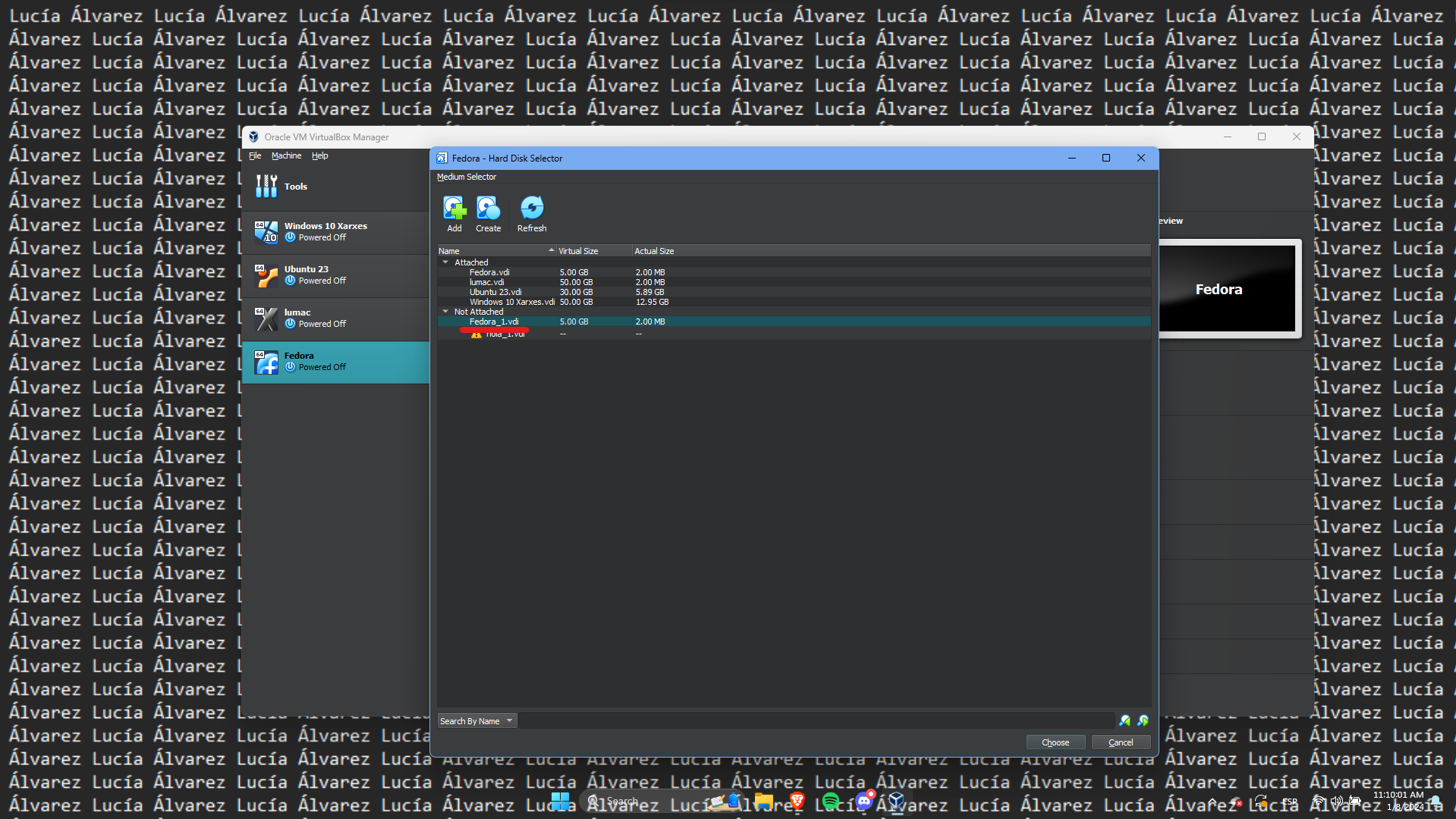 Configuració de la màquina virtual