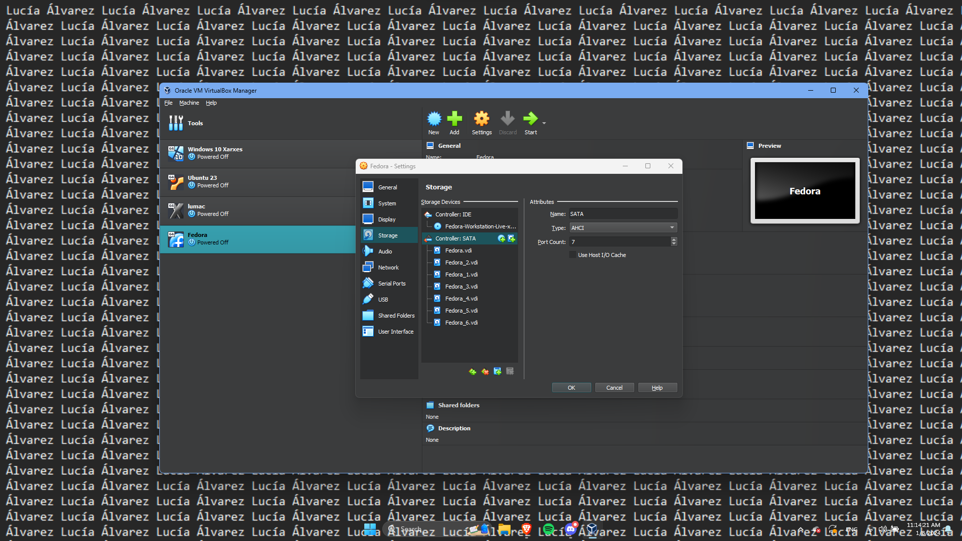Configuració de la màquina virtual
