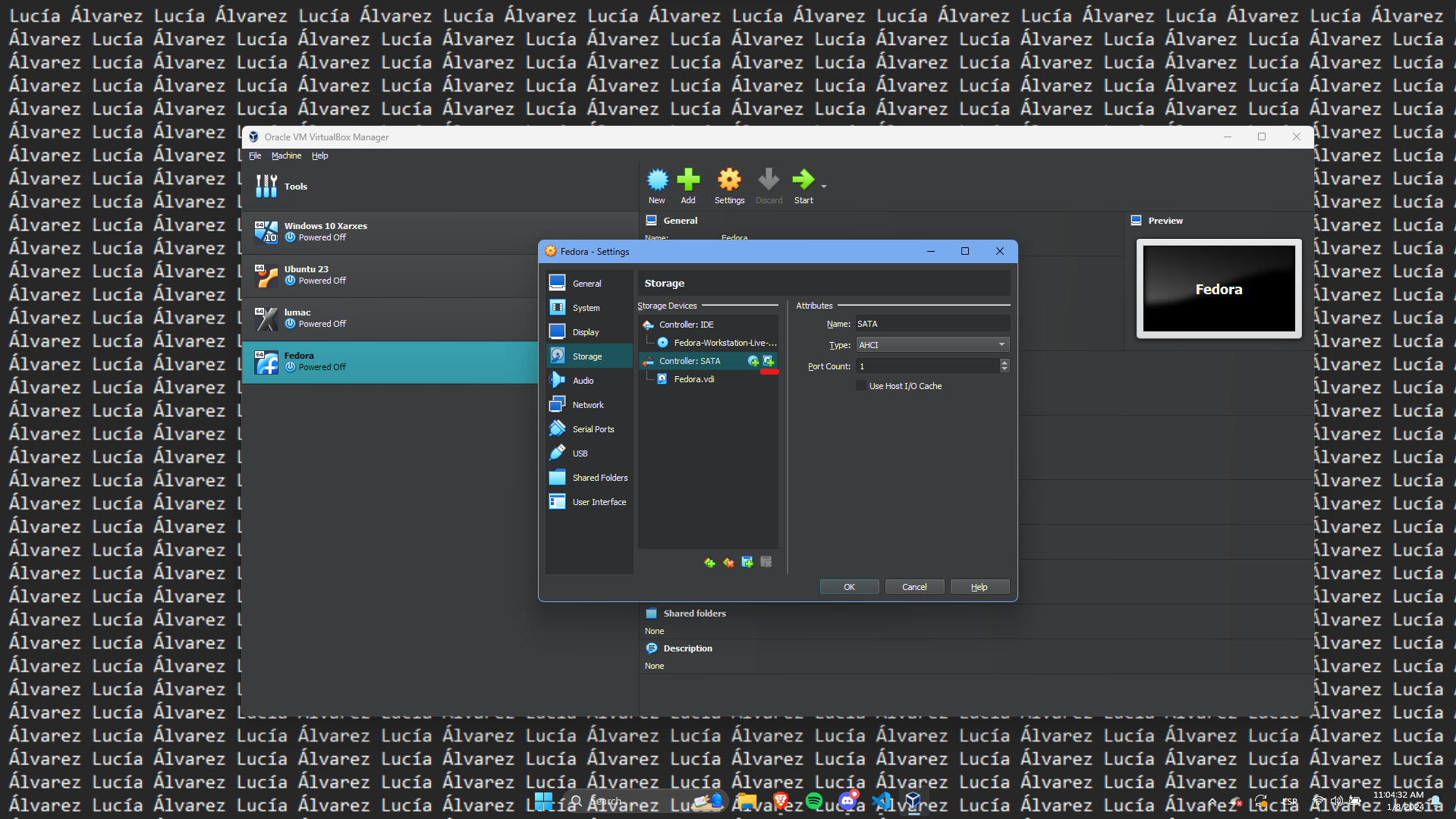 Configuració de la màquina virtual
