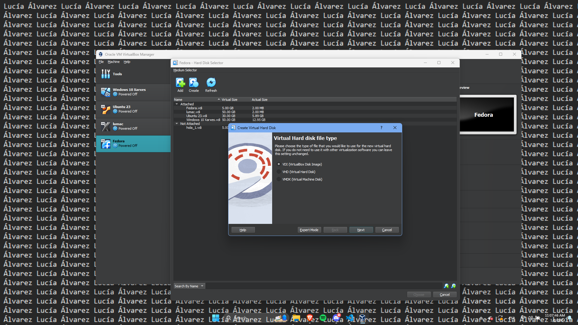 Configuració de la màquina virtual